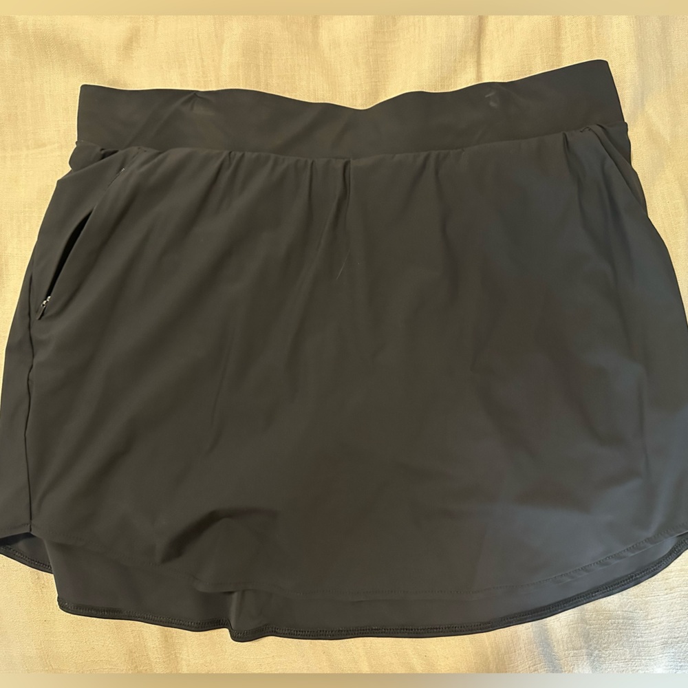 Black Active Skirt